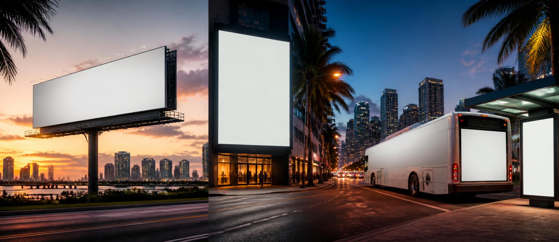 Outdoor, digital and transit advertising in Miami